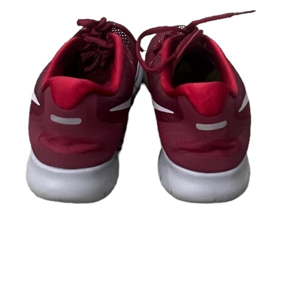 Nike Men's Red Free Run Knit Lace Up Sneakers Size 9 - Picture 7 of 8